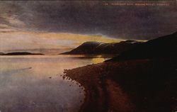 Midnight Sun Hammerfest, Norway Postcard Postcard