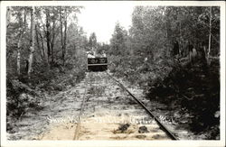 Snow Valley Ski Club, Girls in Train Car Gaylord, MI Postcard Postcard