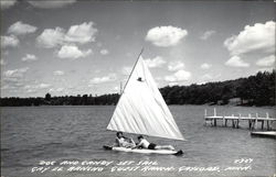 Doc and Candy Set Sail at Gay El Rancho Guest Ranch Gaylord, MI Postcard Postcard