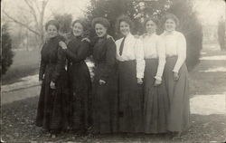 Portrait of 6 Women Postcard