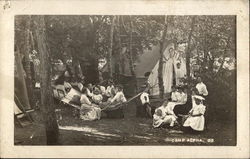 Woman, Camp Alpha Postcard