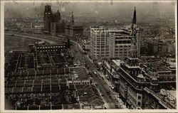 Aerial View of City Shanghai, China Postcard Postcard