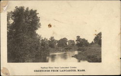 Nashua River near Lancaster Center Postcard