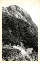 Moro Rock From General's Highway Sequoia & Kings Canyon National Parks Postcard Postcard