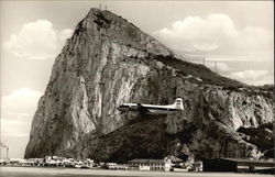 Viscount Taking Off Gibraltar, Gibraltar Spain Postcard Postcard