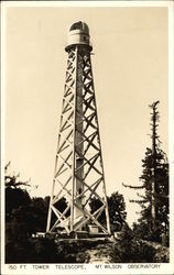 150 Ft. Tower Telescope, Mt. Wilson Observatory Los Angeles, CA Postcard Postcard