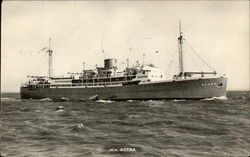 M.V. Accra Postcard