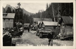 Rotten Row Zeballos, BC Canada British Columbia Postcard Postcard