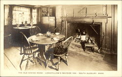 Longfellow's Wayside Inn - The Old Dining Room Sudbury, MA Postcard Postcard