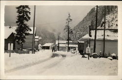 View of Snowy Zeballos British Columbia Canada Postcard Postcard