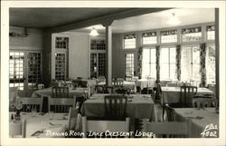 Dining Room - Lake Crescent Lodge Postcard