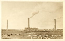 International Nickel Smelter Copper Cliff, ON Canada Ontario Postcard Postcard