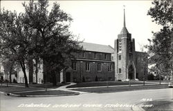 View of Lutheran Church Estherville, IA Postcard Postcard