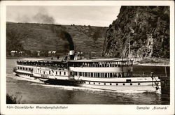 Koln-Dusseldorfer Rheindampfschiffahrt - Dampfer Bismark Boats, Ships Postcard Postcard