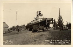 Boat in Drydock Fort Smith, NT Canada Northwest Territories Postcard Postcard