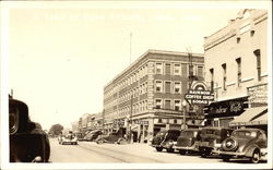 Main Street, Rainbow Coffee Shop Ames, IA Postcard Postcard