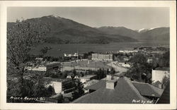 Aerial View of Town Prince Rupert, BC Canada British Columbia Postcard Postcard