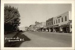 Looking Up Victoria Street Kamloops, BC Canada British Columbia Postcard Postcard