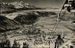 View From Top of Snow King Lift Jackson, WY Postcard Postcard