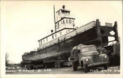 Boat in Drydock Fort Smith, NT Canada Northwest Territories Postcard Postcard