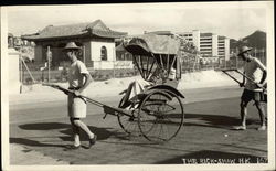 The Rick-Shaw Kowloon, Hong Kong China Postcard Postcard