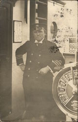 Snapshot of Ship's Captain Postcard