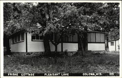 Friske Cottage, Pleasant Lake Coloma, WI Postcard Postcard