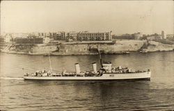 Large Boat Off Coast Boats, Ships Postcard Postcard