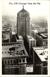 Chicago Board of Trade Building and Observatory Postcard