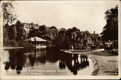 St. Stephen's Green Park - The Lake Postcard