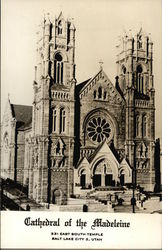 Cathedral of the Madeleine Salt Lake City, UT Postcard Postcard