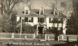 Home of Sarah Orne Jewett Postcard