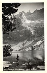 Fishing in Hamilton Lake Sequoia National Park, CA Sequoia & Kings Canyon National Parks Postcard Postcard