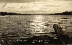 Moon Light on Lake Whatcom Postcard