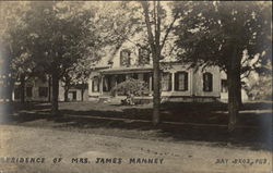 Residence of Mrs. James Manney Postcard