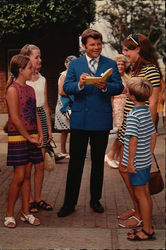 Bob Hastings With Young Fans Postcard