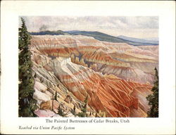 The Painted Buttresses of Cedar Breaks Postcard