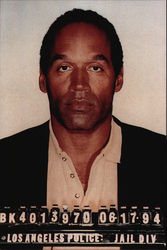 O.J. Simpson Celebrities Postcard Postcard