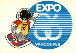 Expo Ernie, Mascot of Expo 86 Exposition Postcard Postcard