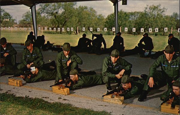 M 16 Rife Training Lackland Air Force Base San Antonio TX   Card00092 Fr 