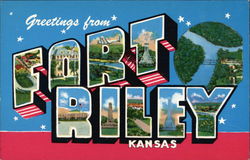 Greetings from Fort Riley Kansas Postcard Postcard