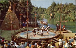 Frontierland Indian Village Disney Postcard Postcard