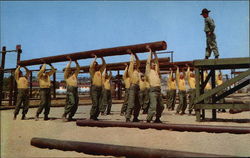 Marine Recruits at San Diego Marine Corps Recruit Depot Postcard