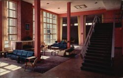 Lounge, Vandenberg Hall, Keesler A.F.B Postcard