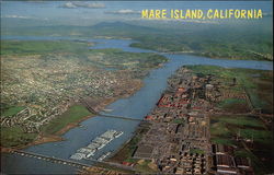 View of Mare Island, California Vallejo, CA Postcard Postcard