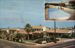 Pacific Shores Motor Hotel - Pacific Beach San Diego, CA Postcard Postcard