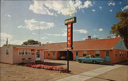 Woods Motel Postcard