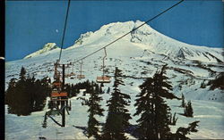 Ski Lift at Timberline Lodge Postcard