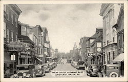 Main Street Looking East Schuylkill Haven, PA Postcard Postcard