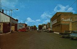 Street Scene Park Falls, WI Postcard Postcard